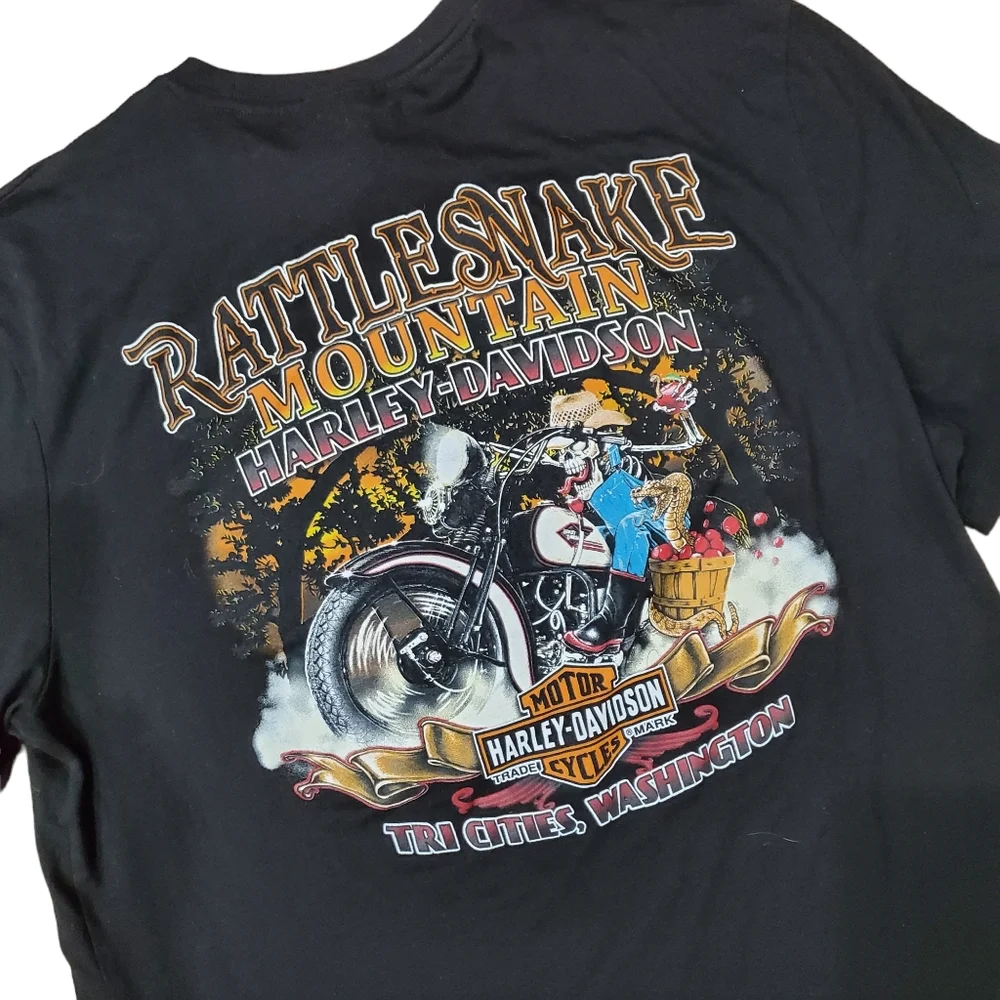 HARLEY DAVIDSON Shirt RATTLESNAKE MOUNTAIN Tri-Cities WA